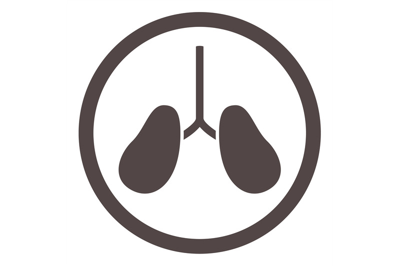 lungs-black-icon-respiratory-system-round-symbol