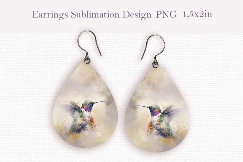 flying-hummingbird-teardrop-sublimation-earrings-design