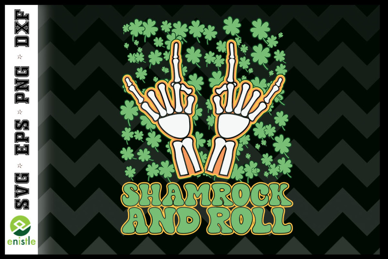 shamrock-and-roll-st-patrick-skeleton