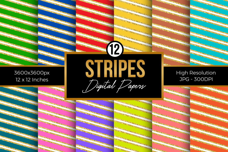 rainbow-stripes-digital-papers