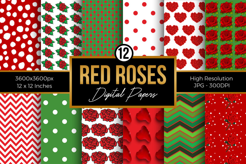 red-roses-digital-papers