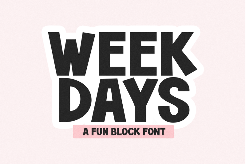 weekdays-fun-handwritten-font