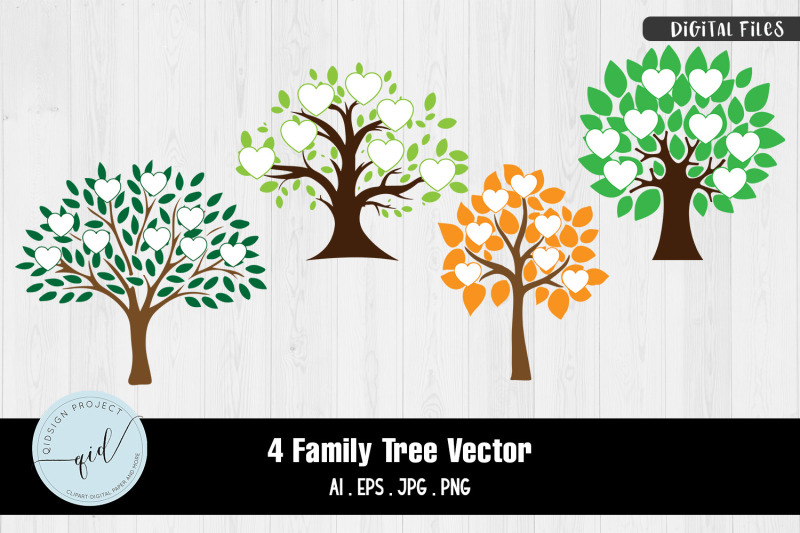 family-tree-vector-4-variations