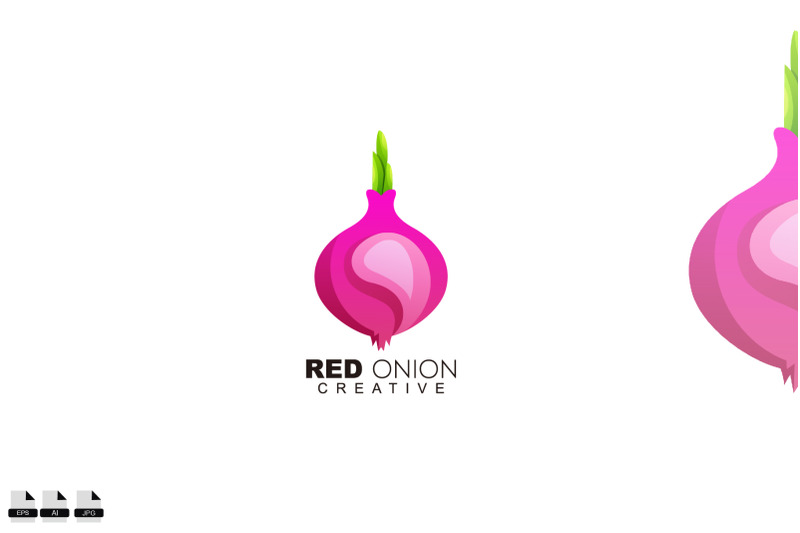 red-onion-logo-illustration-design-gradient-color