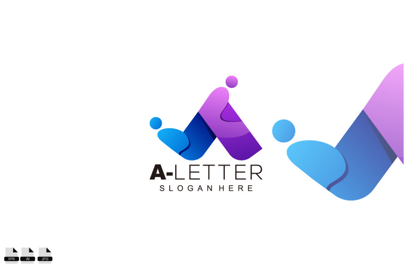 letter-a-illustration-logo-design-colorful