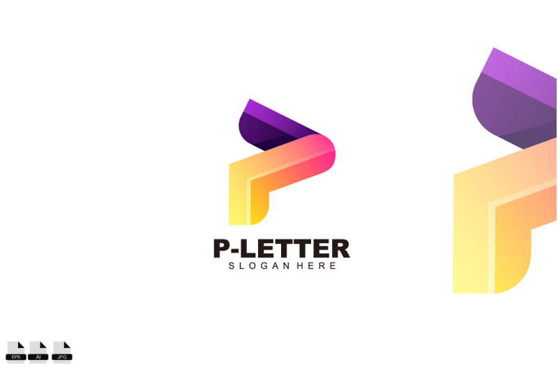 letter-p-design-logo-illustration-design-icon