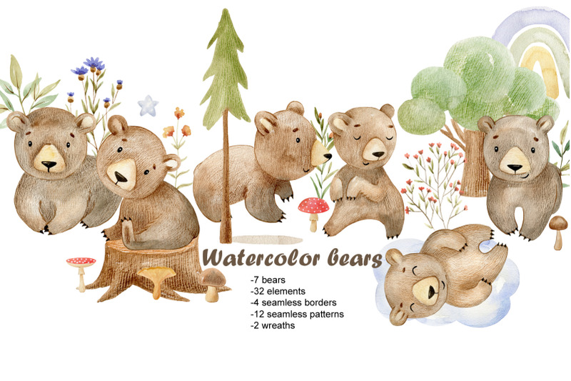 watercolor-bears-clipart