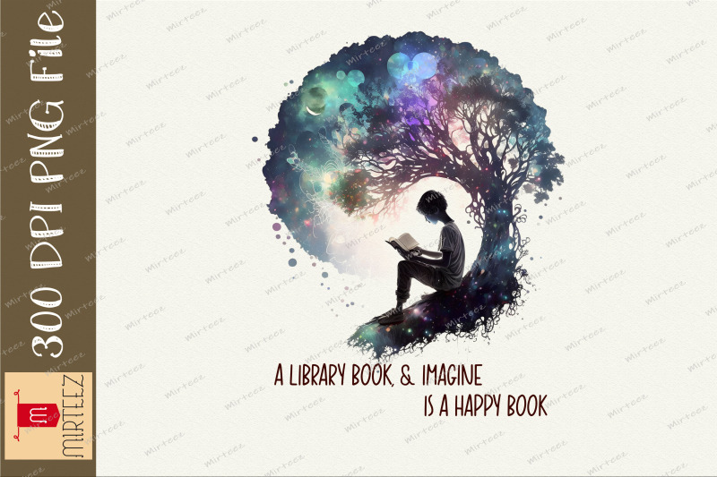 library-book-imagine-is-a-happy-book