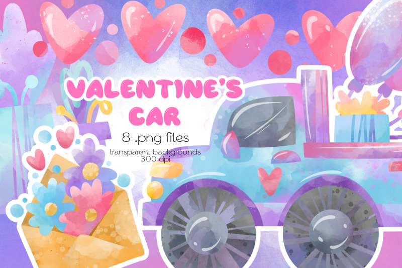 valentine-vehicles-clipart-png-files