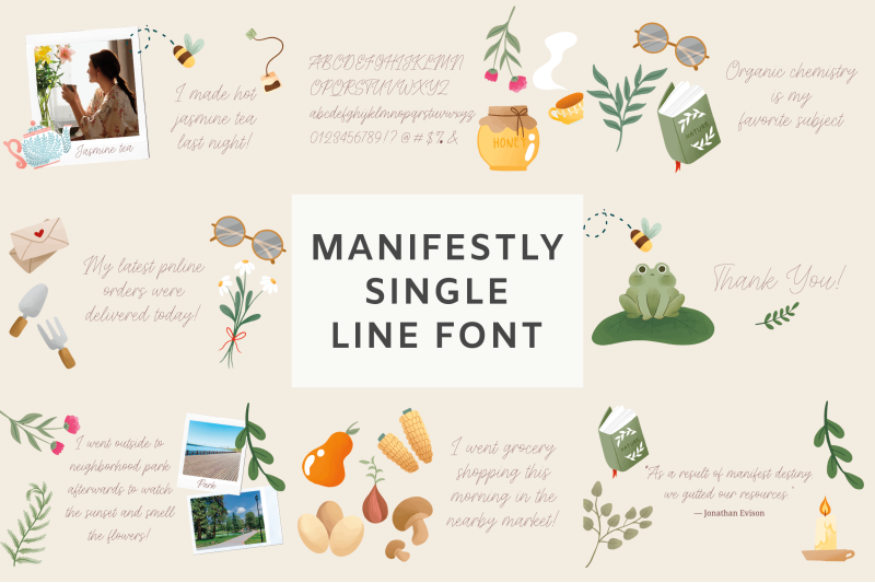 single-line-font-bundle-vol-2
