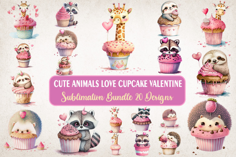 cute-animals-love-cupcake-valentine-bundle