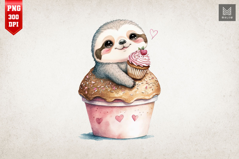 cute-sloth-loves-cupcake-valentine-2