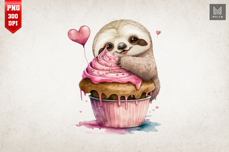 cute-sloth-loves-cupcake-valentine-4