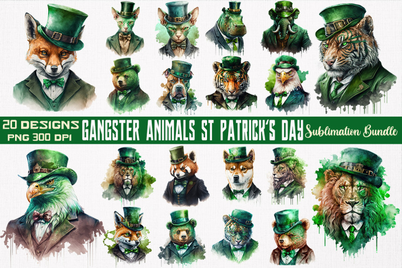 gangster-animals-st-patrick-039-s-day-bundle