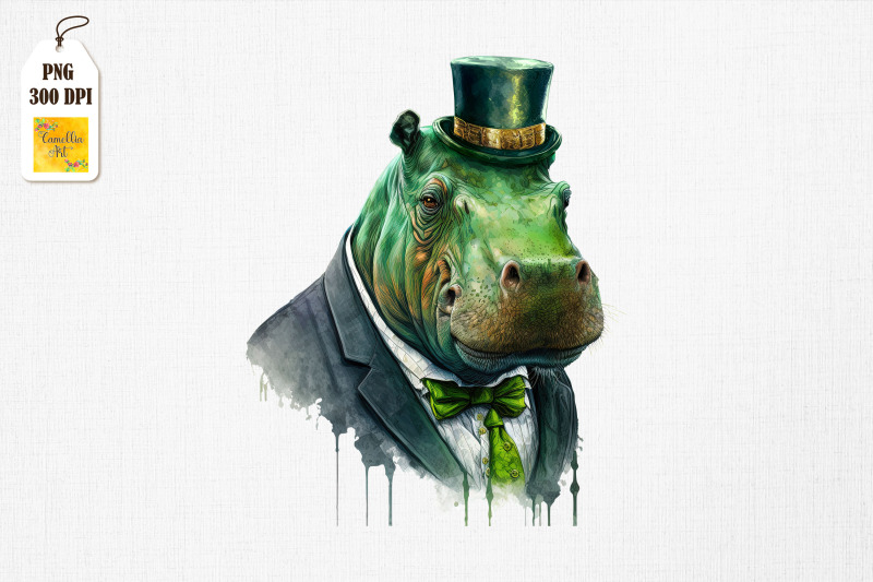 gangster-hippo-st-patrick-039-s-day