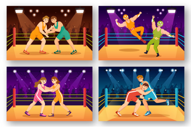 9-wrestling-sport-illustration