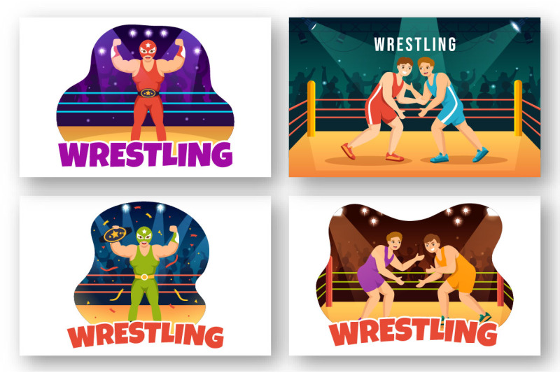 9-wrestling-sport-illustration