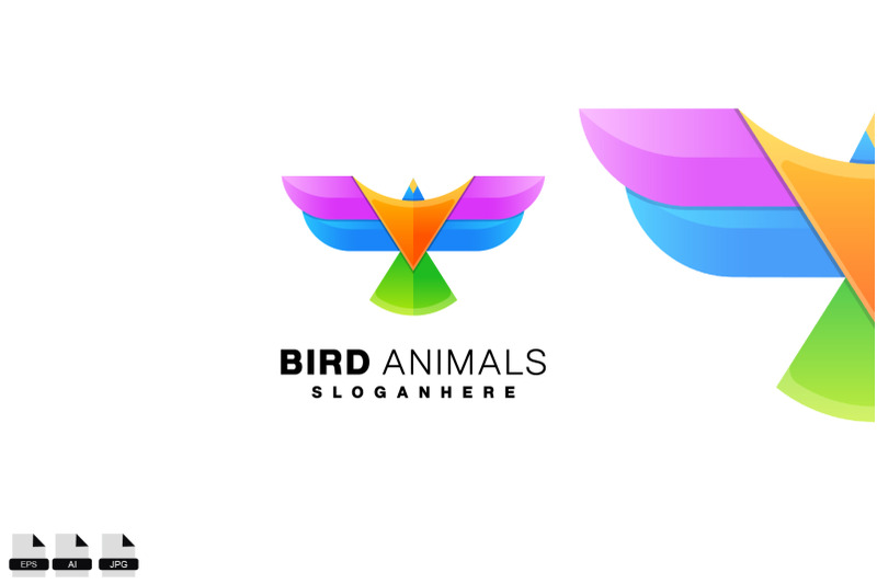 eagle-design-colorful-logo-design-template