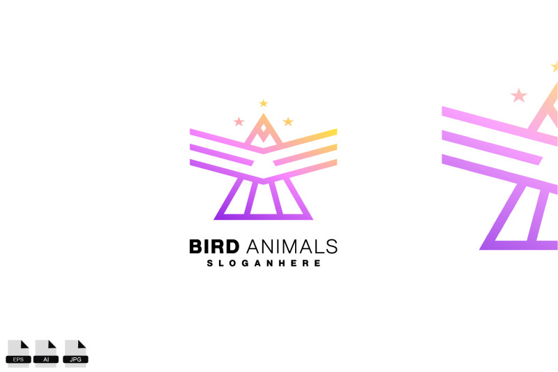 bird-animal-logo-line-art-design-elegant-color