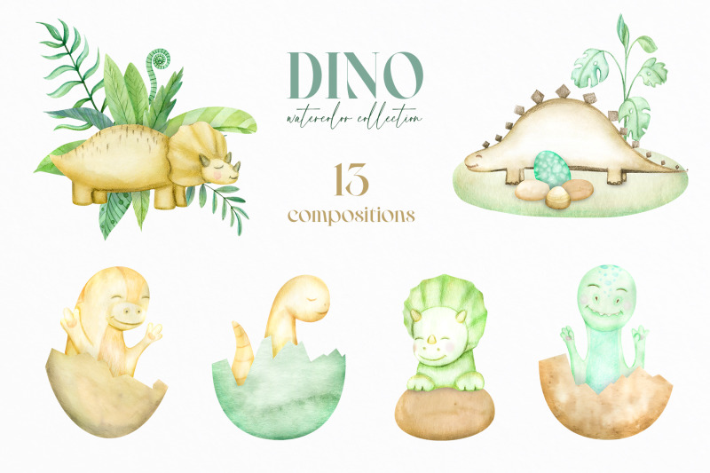 watercolor-dinosaurs-birthday-baby
