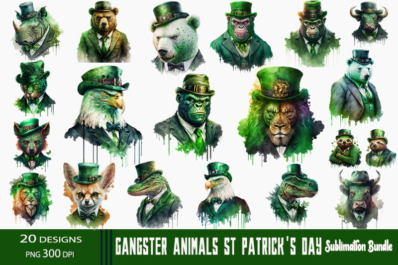 gangster-animals-st-patrick-039-s-day-bundle