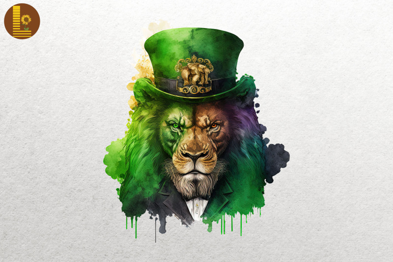 gangster-lion-saint-patrick-039-s-day