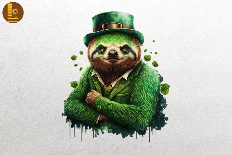 gangster-sloth-saint-patrick-039-s-day