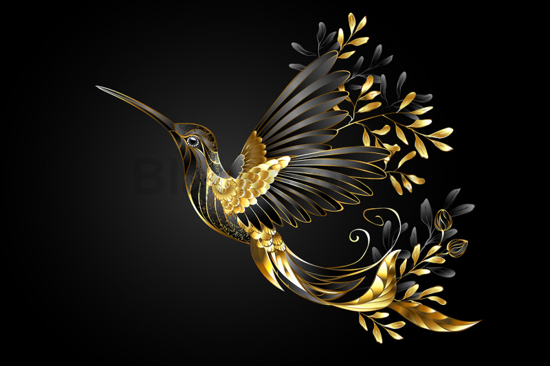 black-jewelry-hummingbird