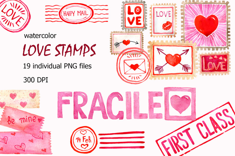 love-mail-stamps-clipart-valentines-day-love-letter-png