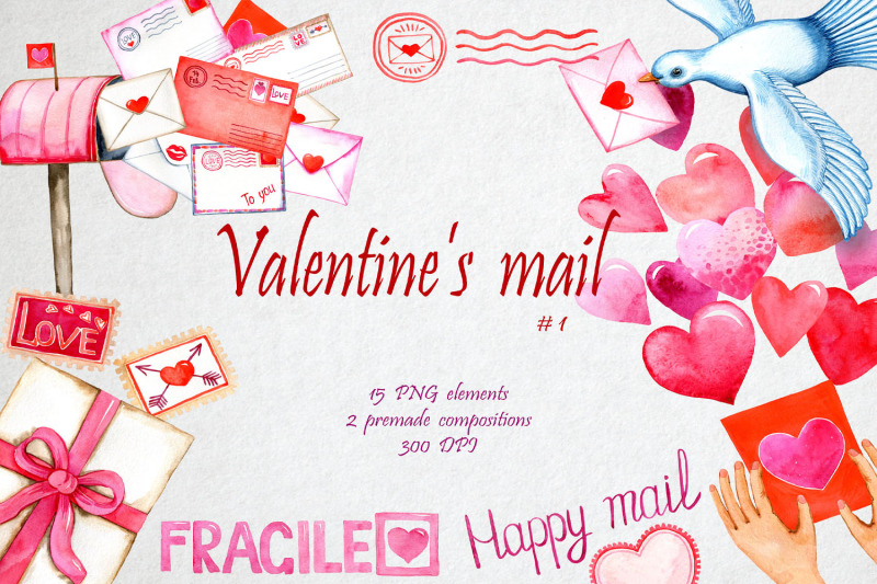 valentines-day-clipart-love-letter-romantic-mail-png