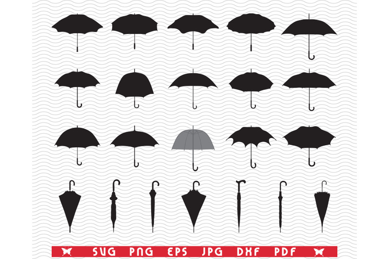 svg-umbrellas-black-isolated-silhouettes