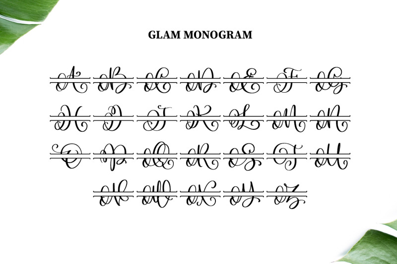 glam-monogram