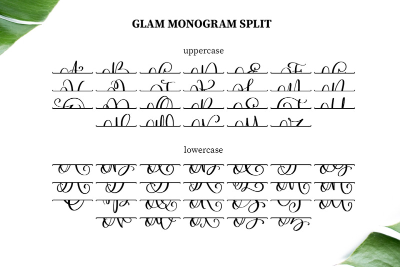 glam-monogram
