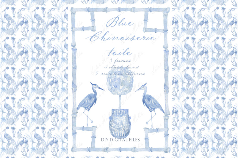 blue-chinoiserie-toile-watercolor