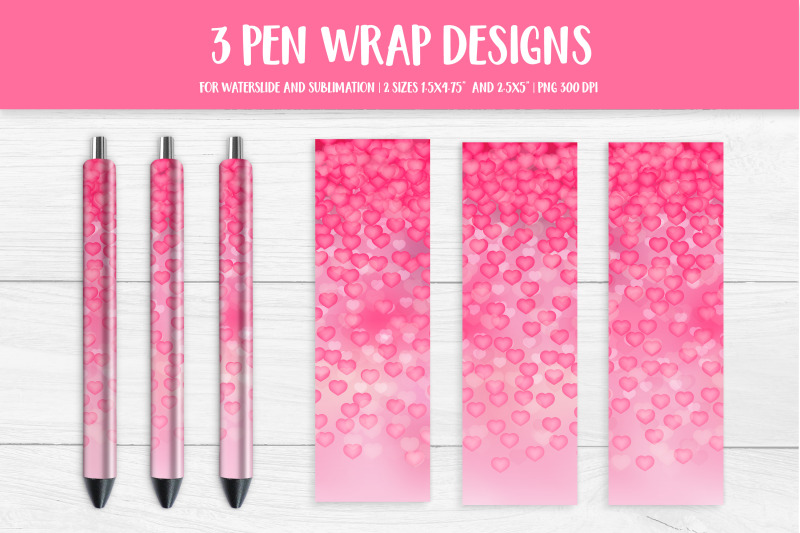 pink-hearts-confetti-epoxy-pen-sublimation-wrap-design-heart-pen-png