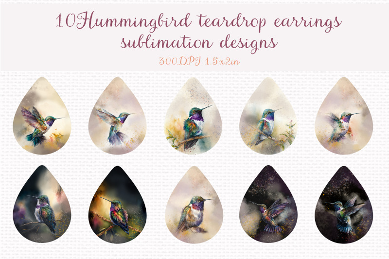 watercolor-hummingbird-teardrop-earrings-sublimation-design-bundle