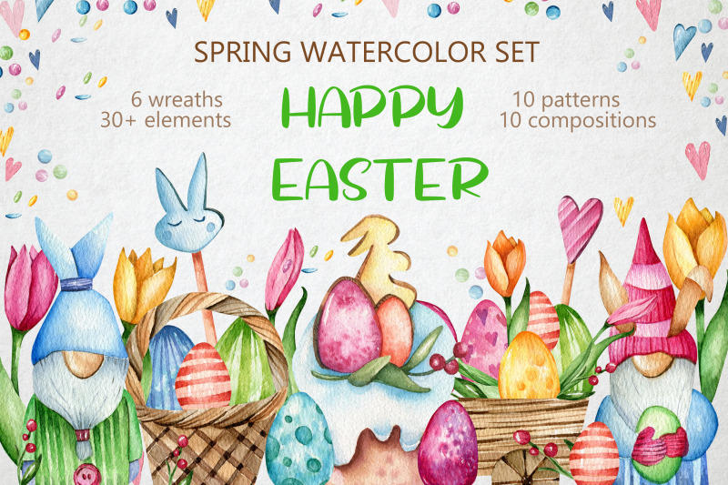 happy-easter-spring-watercolor-set