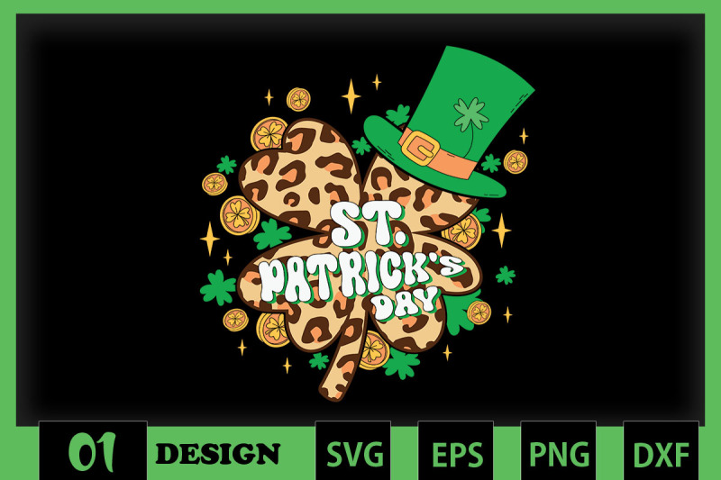 st-patrick-day-lucky-leaf-leopard