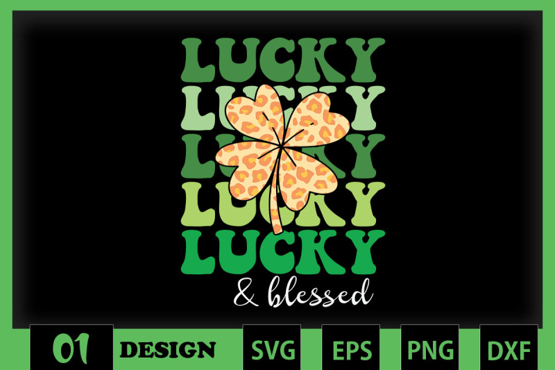 lucky-and-blessed-retro-st-patrick-day