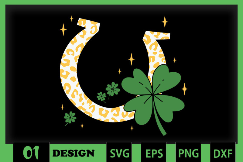 horseshoe-leopard-lucky-leaf-st-patrick