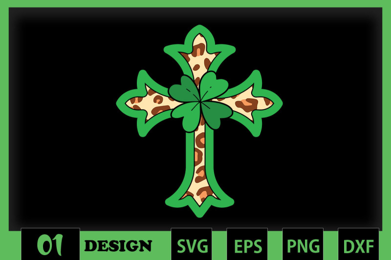 lucky-leaf-st-patrick-day-cross