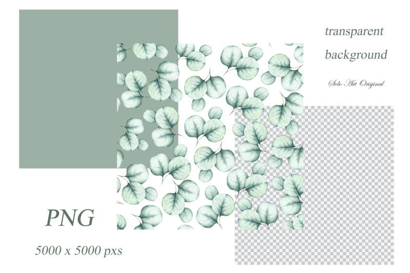 greenery-seamless-patterns-digital-paper-eucalyptus-leafy