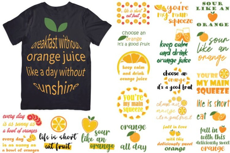 oranges-svg-bundle