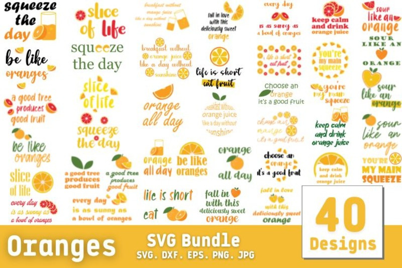 oranges-svg-bundle