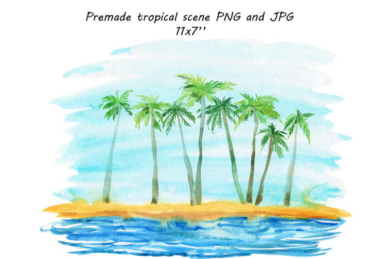 palm-tree-clipart-tropical-beach-scenery-png