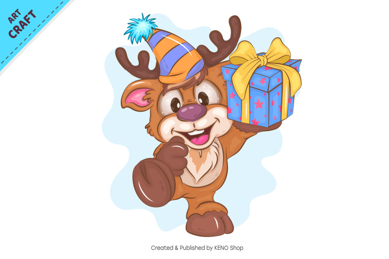 cartoon-deer-birthday-clipart