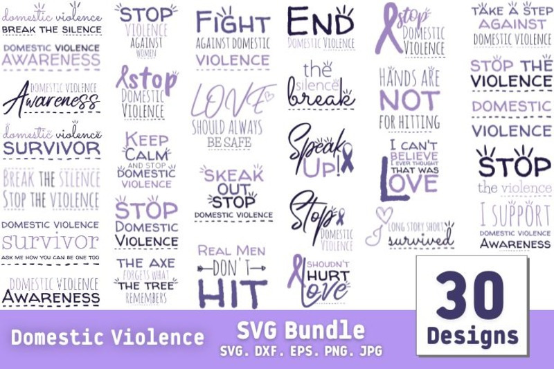 domestic-violence-svg-bundle