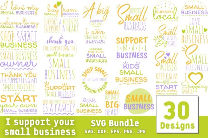 i-support-your-small-business-svg-bundle