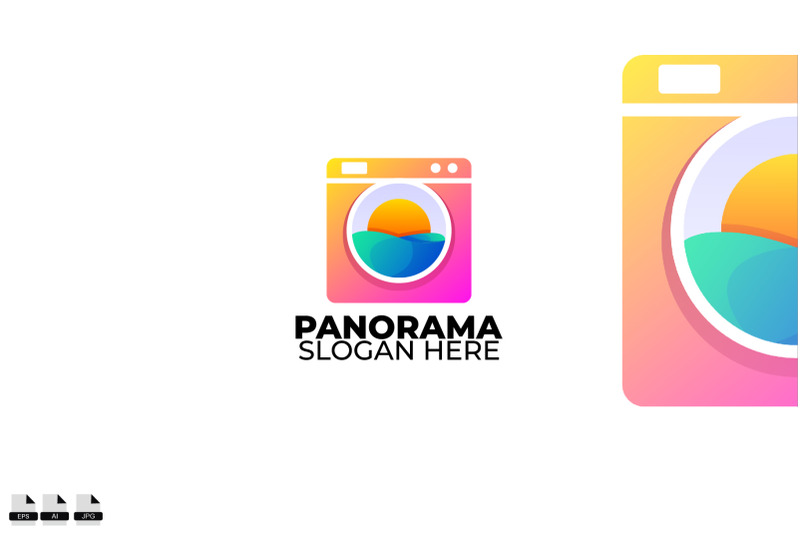 laundry-logo-colorful-gradient-style