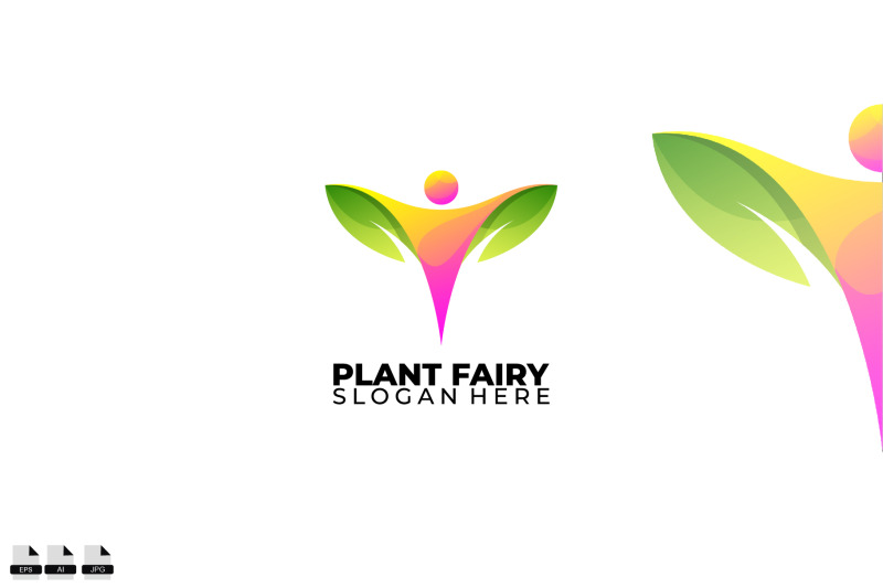 plant-logo-colorful-gradient-style